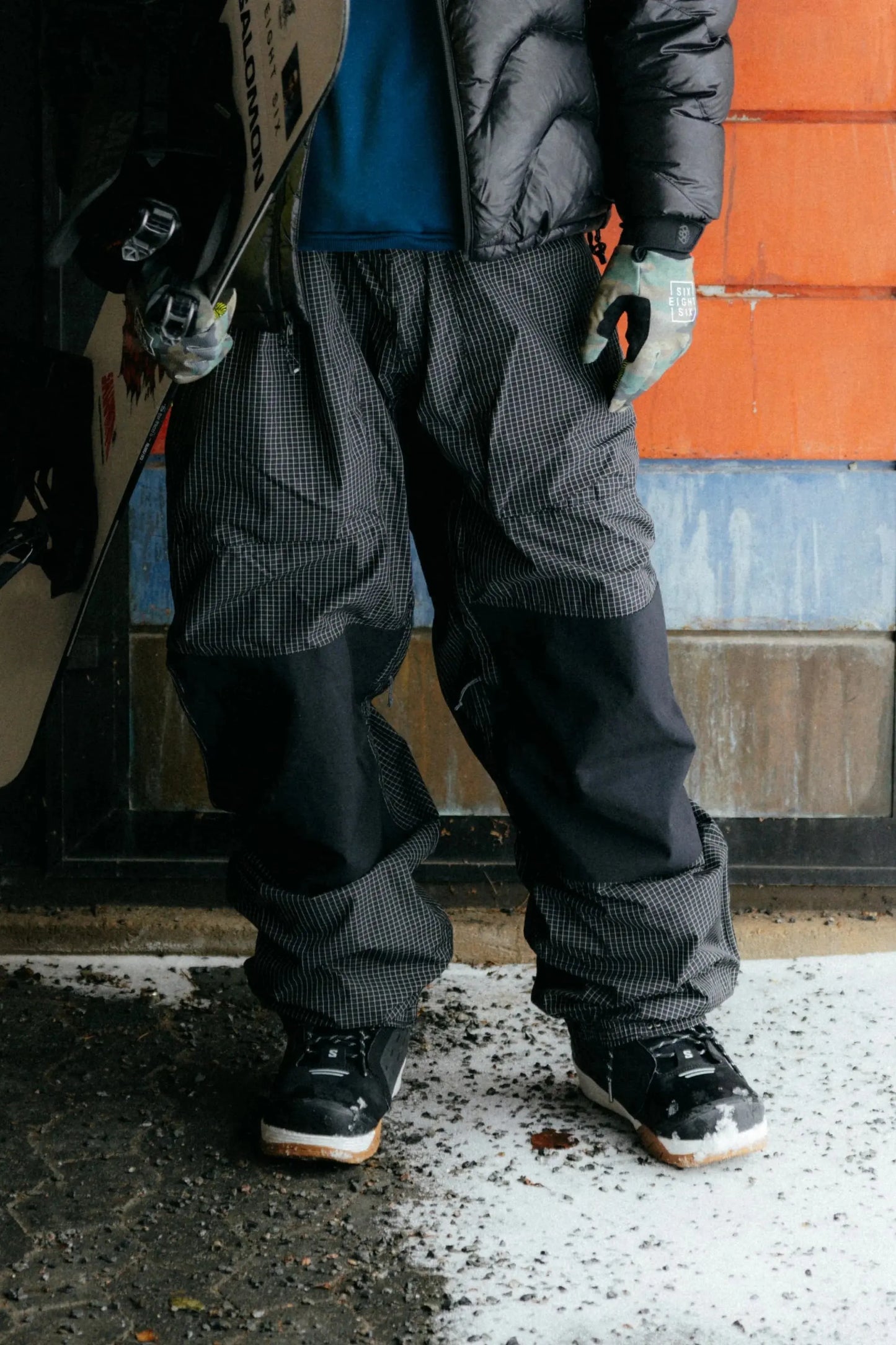 686 2.5L Ghost Snow Pants - Black Grid 686