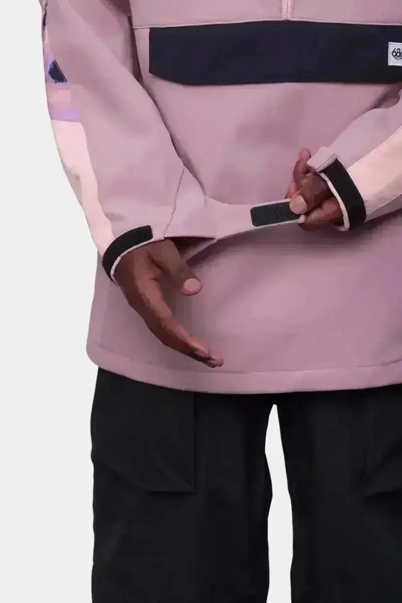 686 Anorak Waterproof Hoodie- Mauve 686