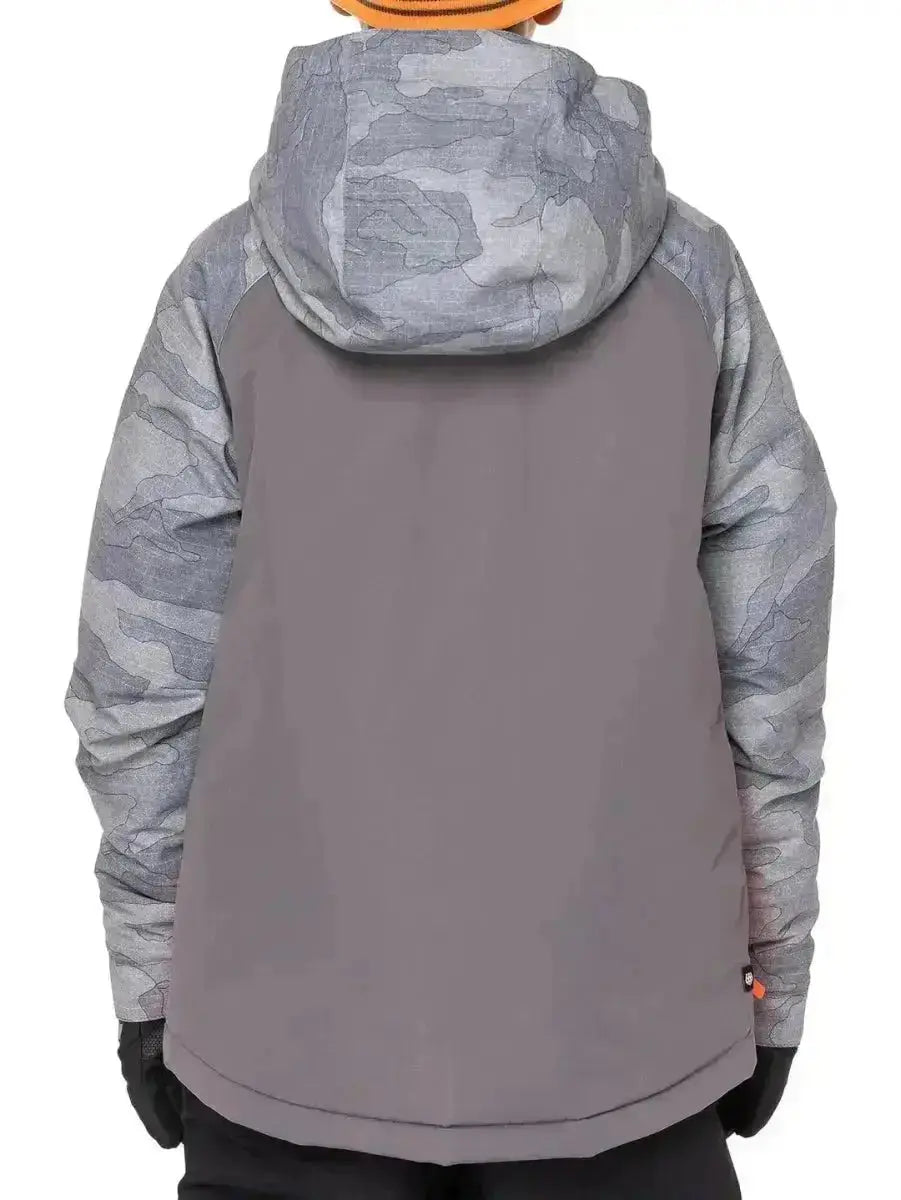 686 Boys Geo Insulated Jacket - Charcoal 686