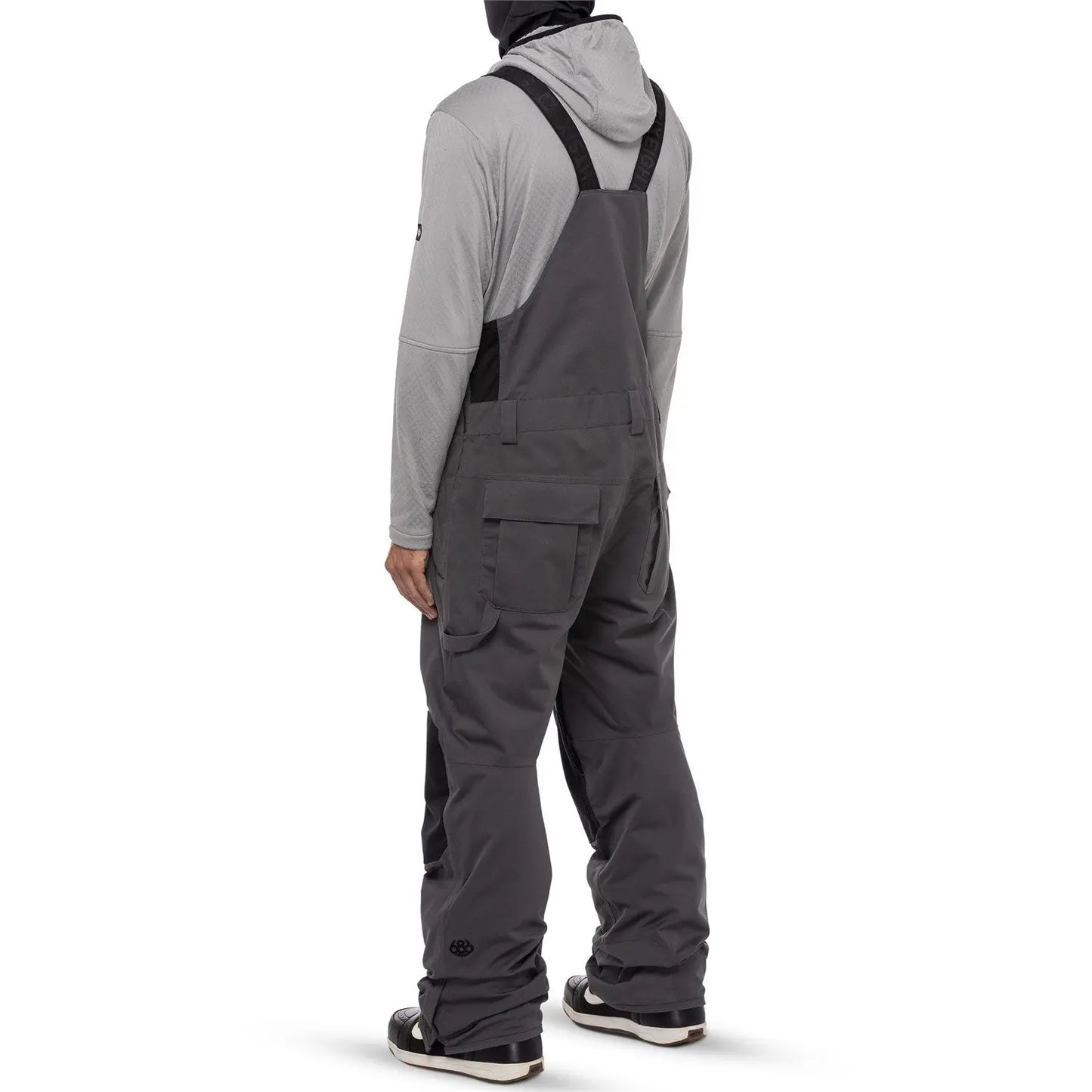 686 Hot Lap Insulated Bib Snow Pants - Charcoal 686