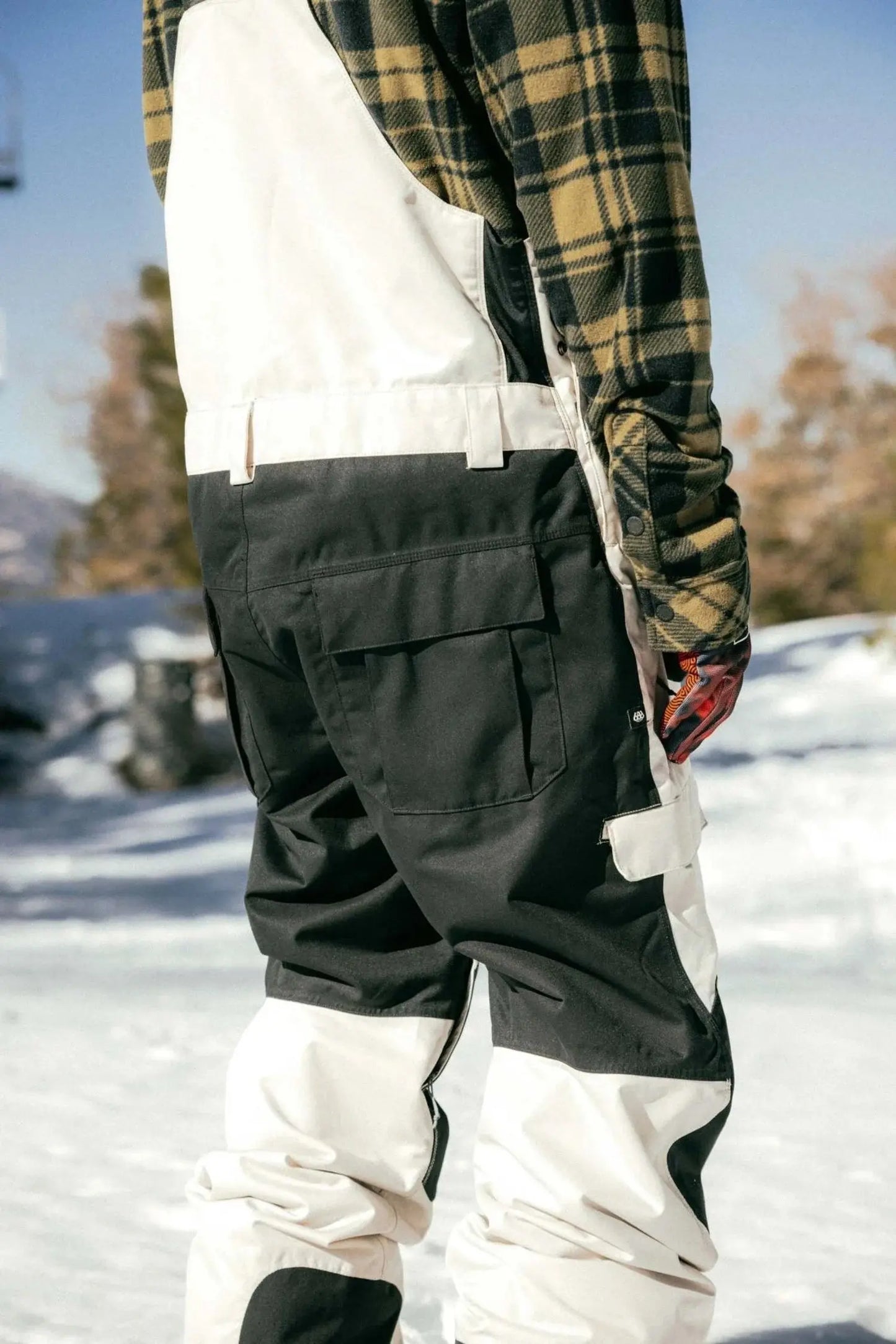 686 Hot Lap Insulated Bib Snow Pants - Limestone 686