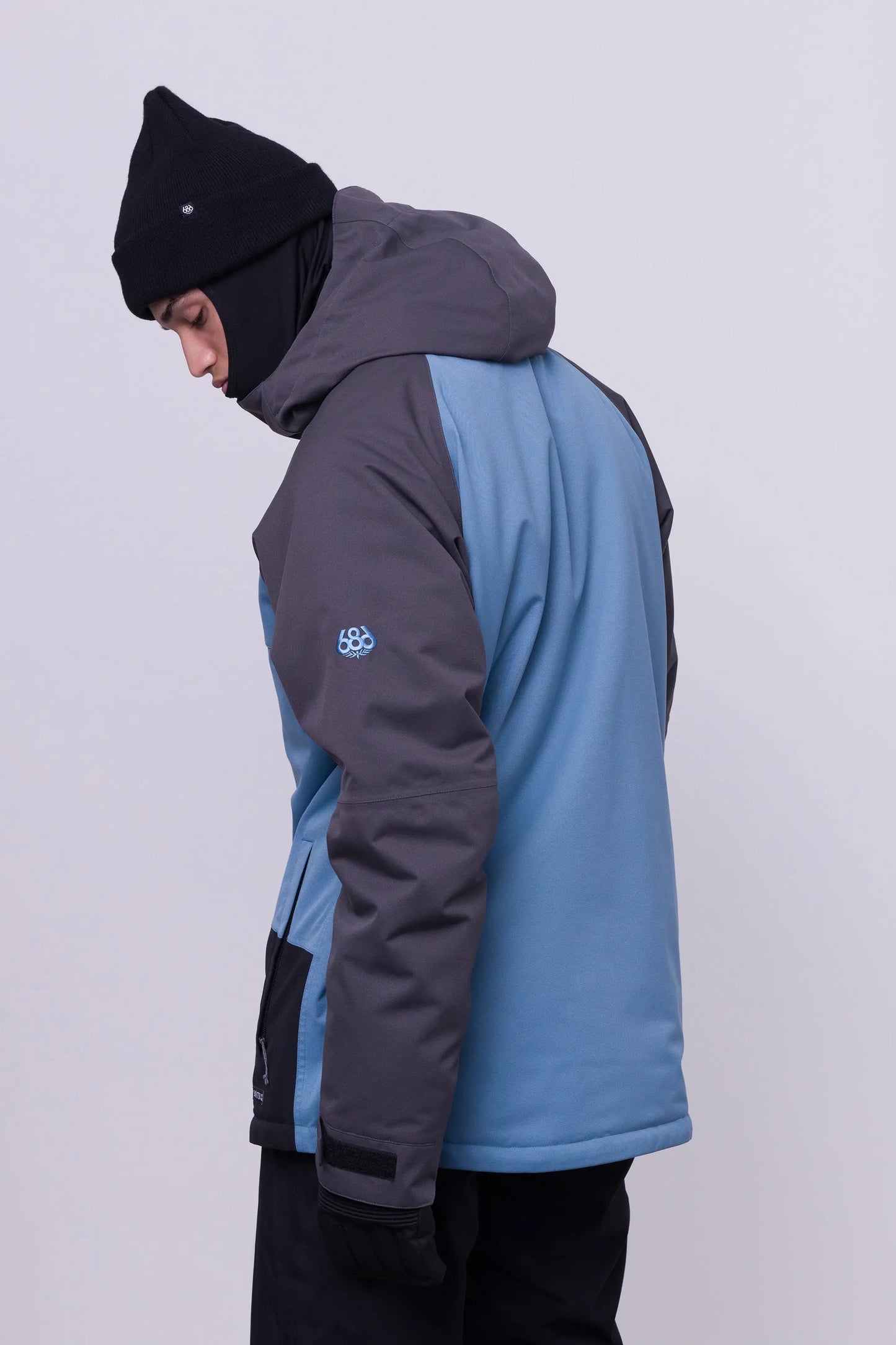 686 Men's Geo Insulated Jacket - Char/Blu/Blk 686