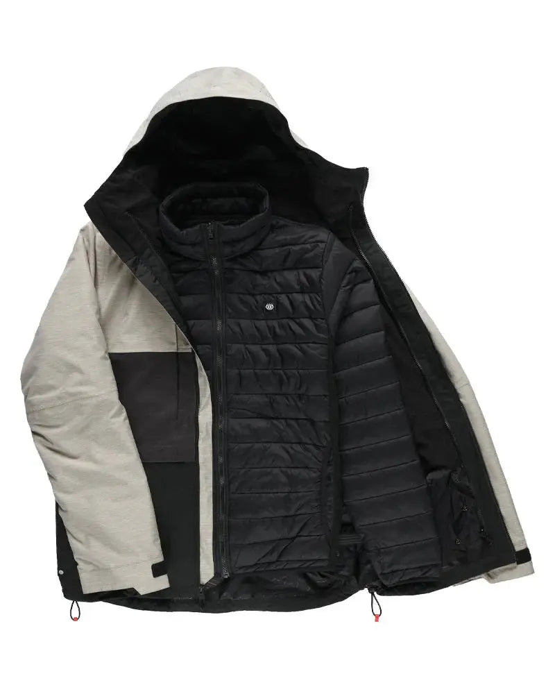 686 Smarty 3-In-1 form Jacket - White Heather 686