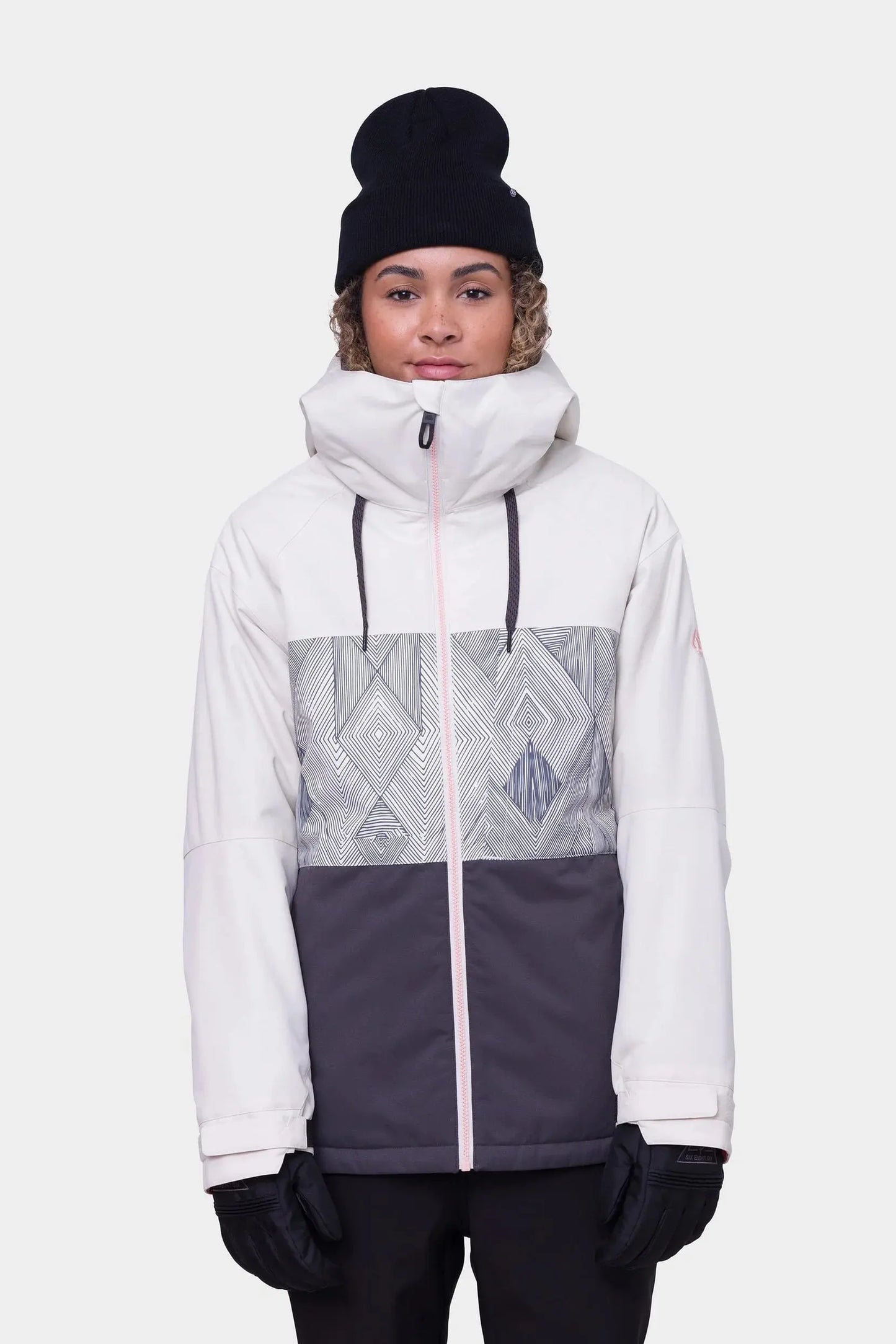 686 Wm's Athena Insulated Jacket - White Geo 686