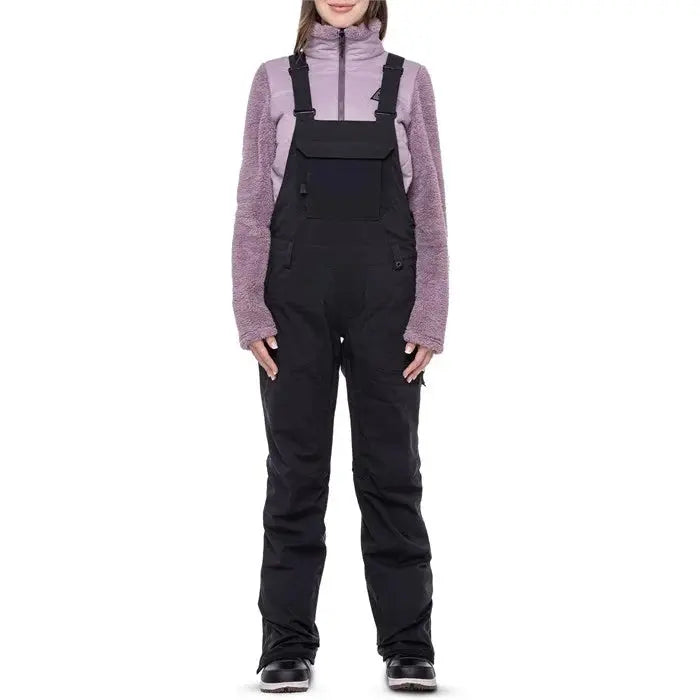 686 Wm's Black Magic Insulated Bib Snow Pants - Blk Geo 686