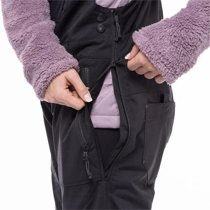 686 Wm's Black Magic Insulated Bib Snow Pants - Blk Geo 686