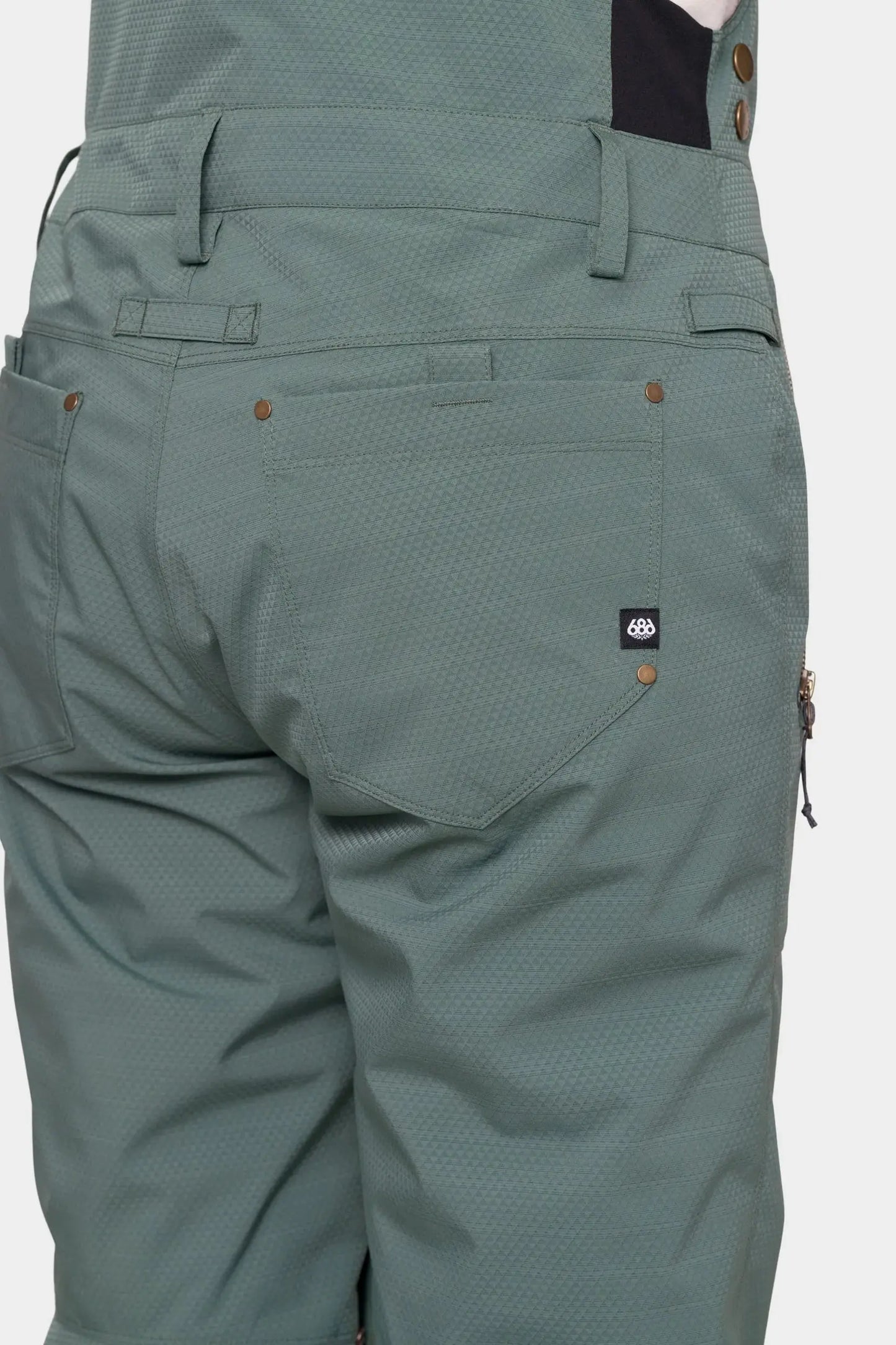 686 Wms Black Magic Insulated Bib Snow Pants - Cypress Green 686