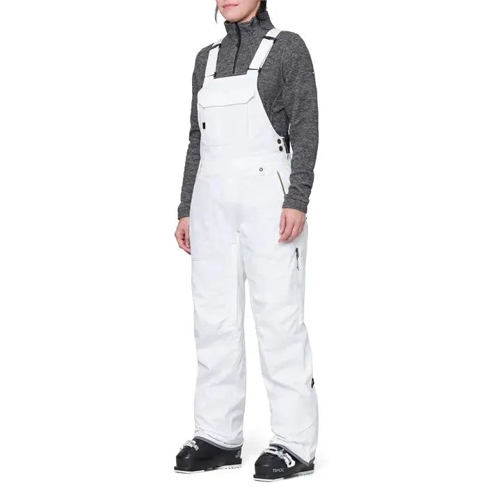 686 Wms Black Magic Insulated Bib Snow Pants - White Geo 686