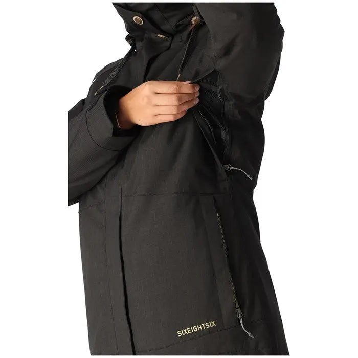 686 Women's Spellbound 3-In-1 Jacket - Black Texture 686