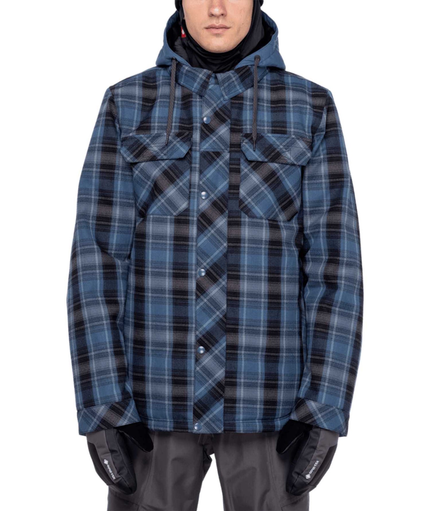 686 Woodland Insulated Jacket - Orion Blue Plaid 2024 686