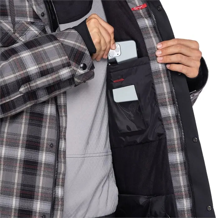 686 Woodland Insulated Jacket -Charcoal Plaid 2024 686