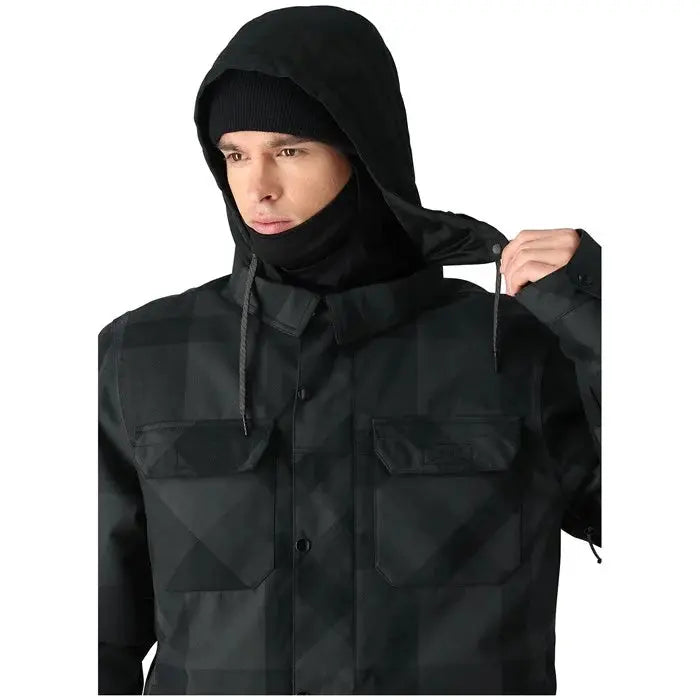 686 Woodland Insulated Jacket - Tonal Black Plaid 686