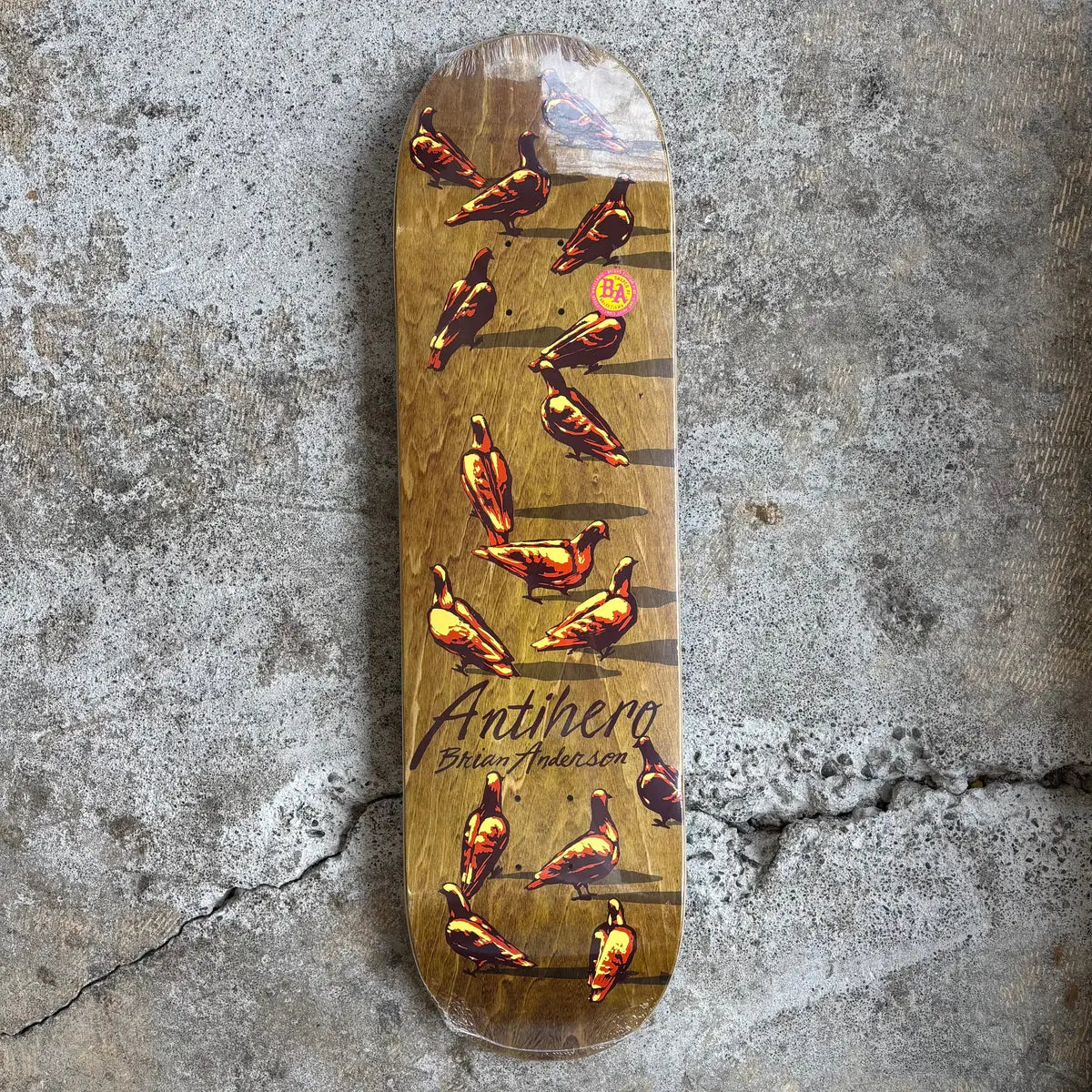 Anti Hero B.A Dawn Of the Pigeon BA88 Shape 8.8 Deck ANTI HERO