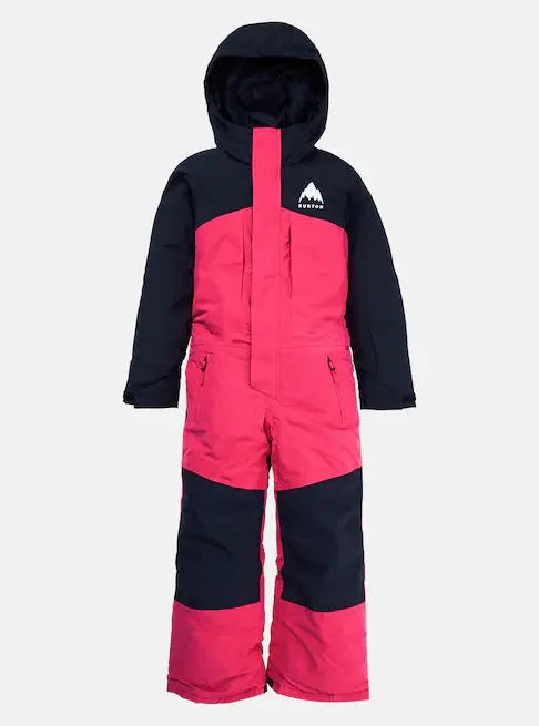 Kids Burton 2L One Piece Snowsuit Black Azalea Pink Boardomshop