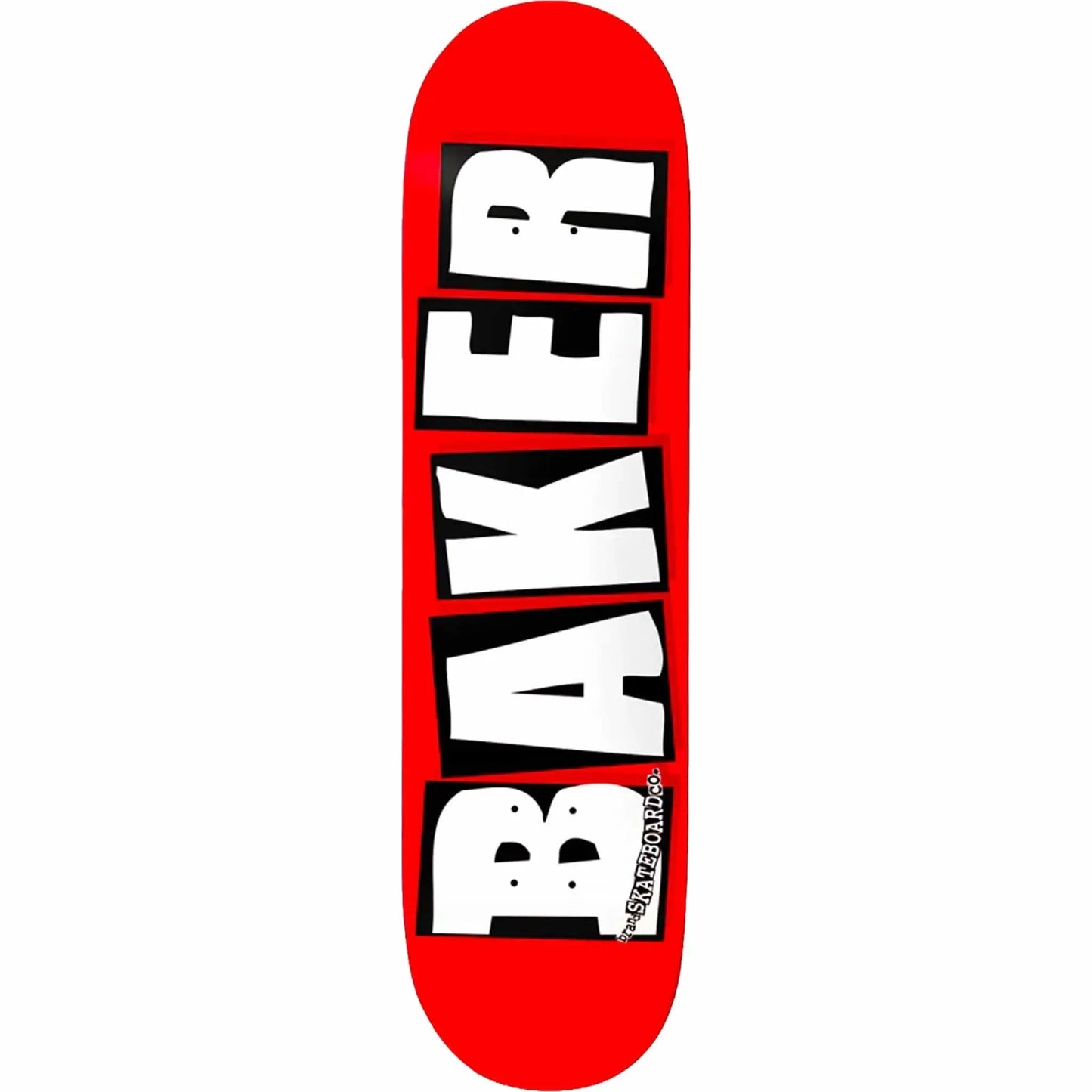 Baker Logo White 8.5 Deck BAKER