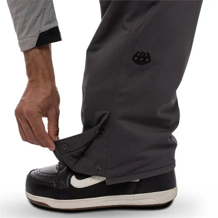 686 Hot Lap Insulated Bib Snow Pants - Char/Blk 686