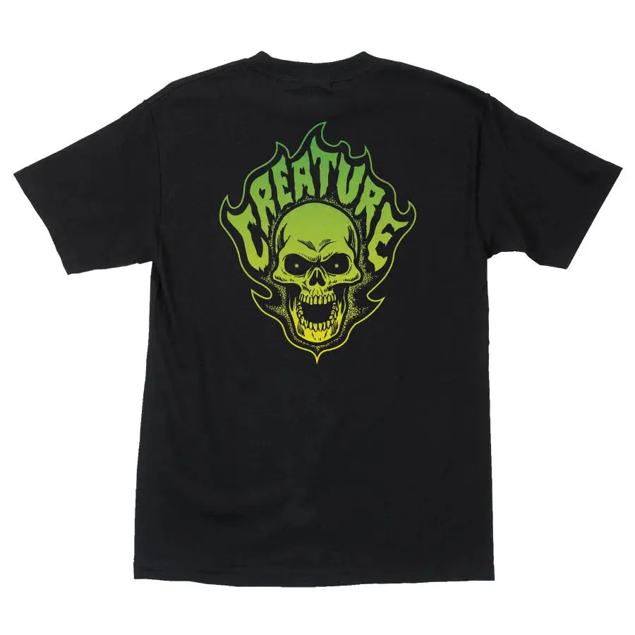 Creature T-Shirt Bonehead Flame Tee CREATURE