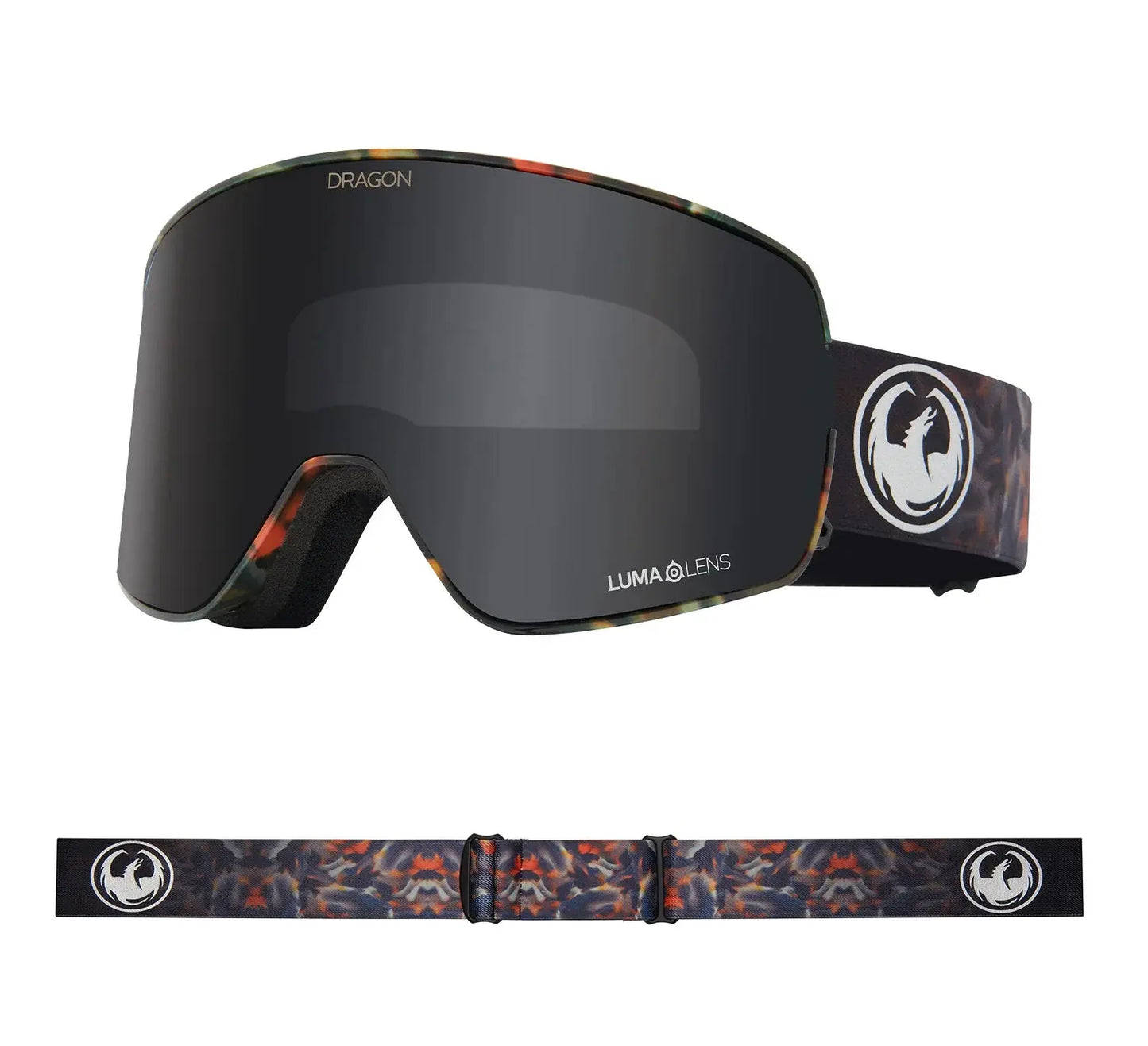Dragon NFX2 Goggles - FireLeaf/DkSmoke+Amber DRAGON