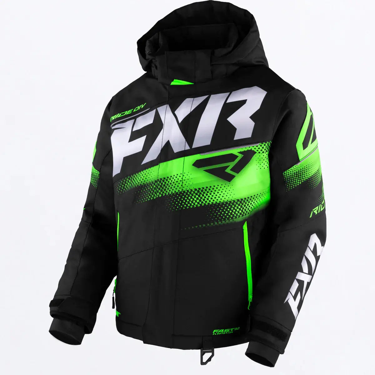 FXR Youth Boost Jacket - BlackLime FXR