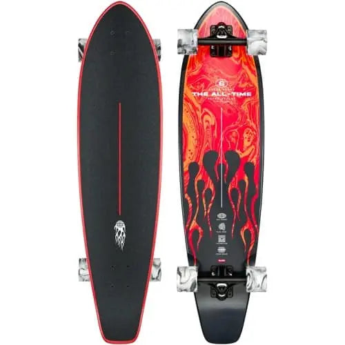 Globe The All-Time 35 Inch Red Flames Longboard GLOBE