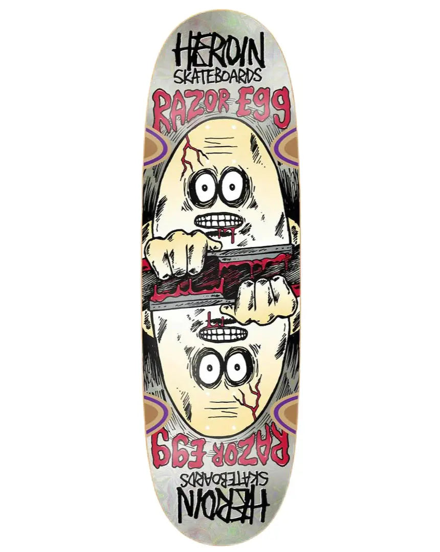 Heroin Symmetrical Holo Egg 9.5 Deck HEROIN