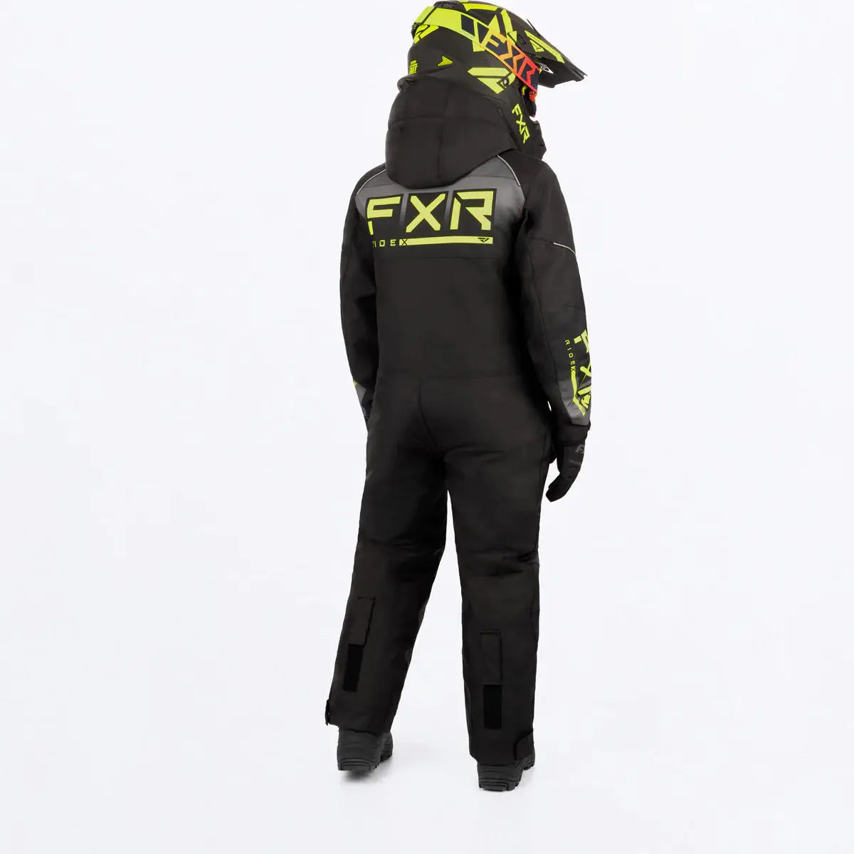 FXR Child Recruit Monosuit - Blk/Char/HiVis24 FXR