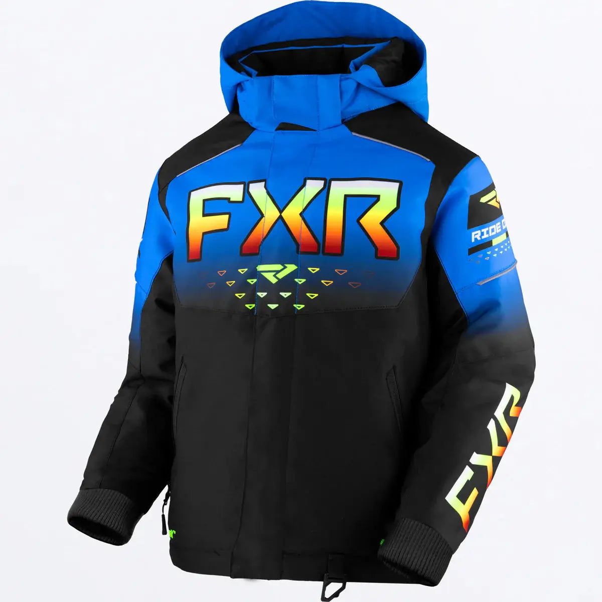 FXR Child's Helium Jacket - Black/Blue/Inferno FXR