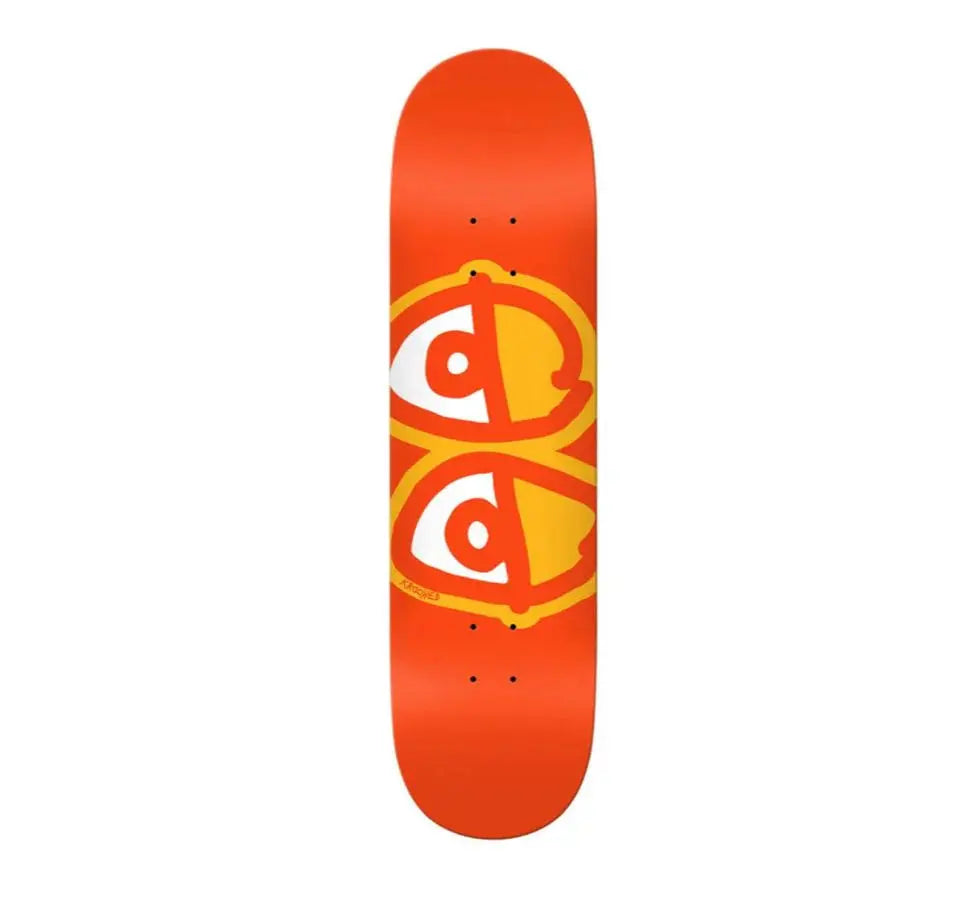 Krooked Eyes 8.25 Deck - Orange KROOKED