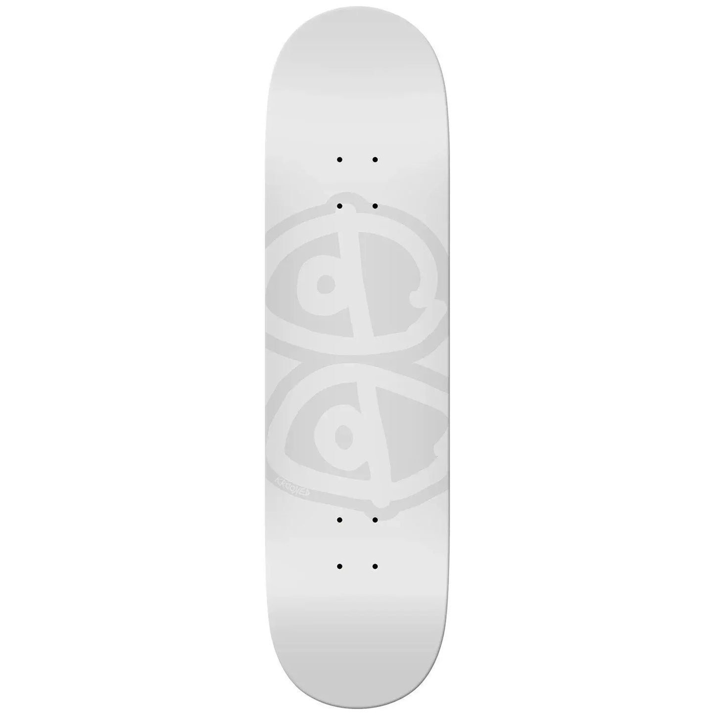 Krooked Eyes White 8.06 Deck KROOKED