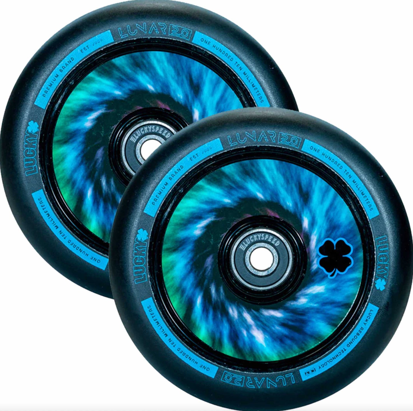 Lucky Lunar 110mm Wheels - Tie Dye Boardomshop