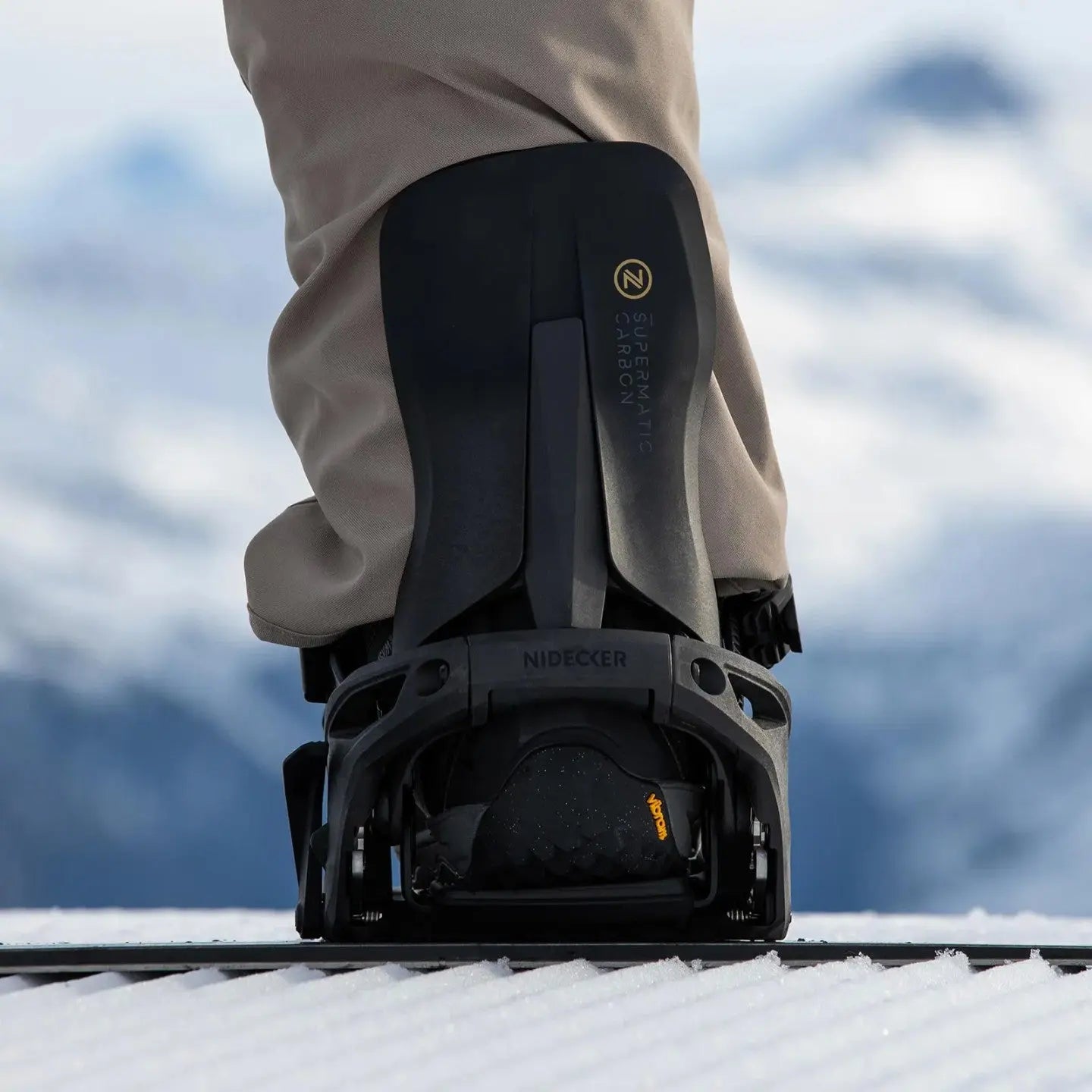 Nidecker Supermatic Bindings 2025 - Carbon Black NIDECKER