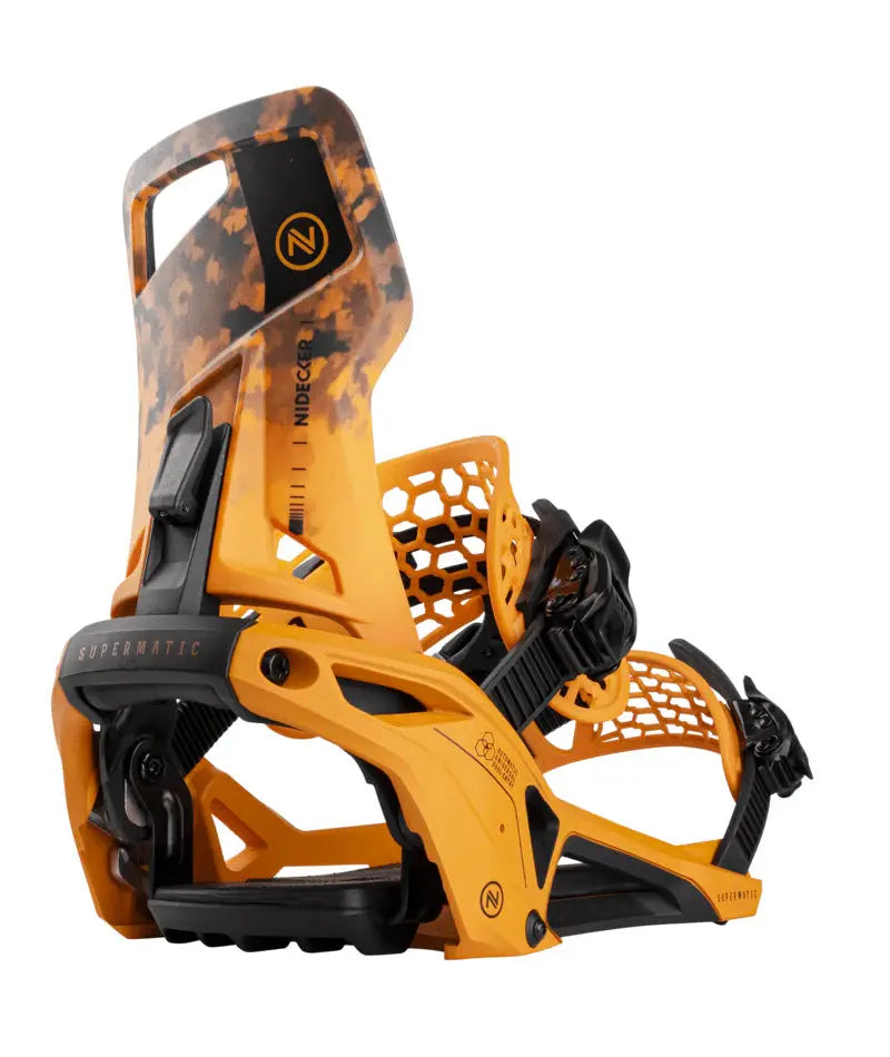スノーボード 24-25 NIDECKER SUPERMATIC DUNE-ORANGE Nidecker Supermatic Bindings - Dune Orange – Boardomshop