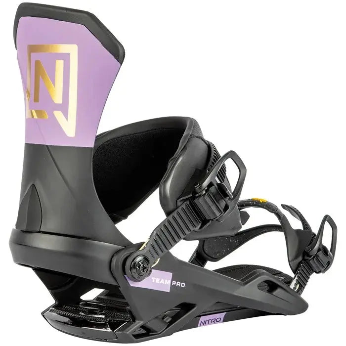 Nitro Team Pro Bindings - Purple/Black/Gold NITRO
