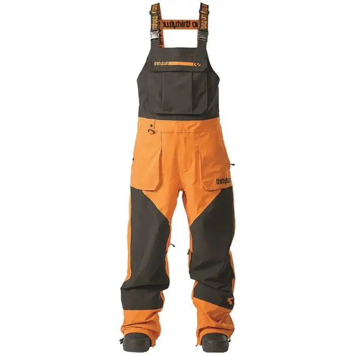 Thirtytwo Men's Basement Bib Snowpants - Black/Orange THIRTY TWO