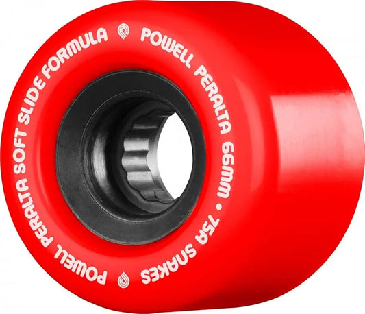 Powell Peralta Soft Slides Snakes 69mm 75A Wheels - Red POWELL PERALTA