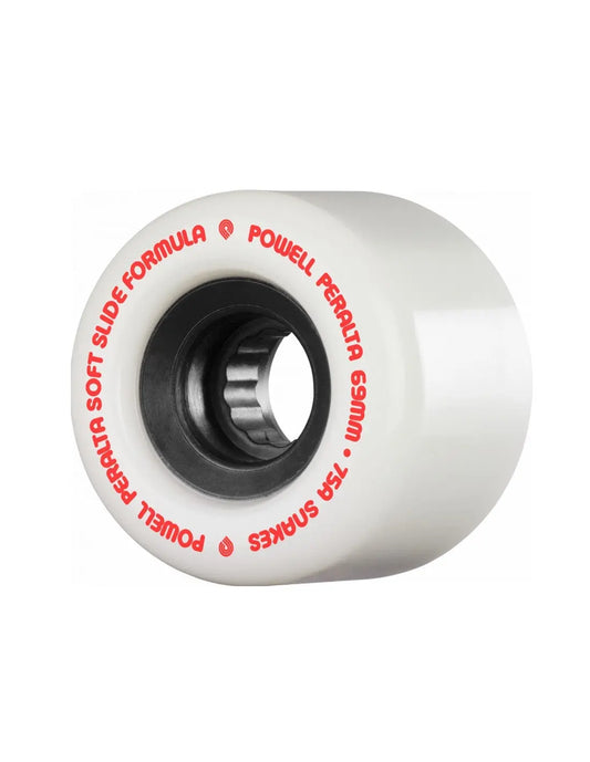 Powell Peralta Soft Slides Snakes 69mm 75A Wheels - White POWELL PERALTA
