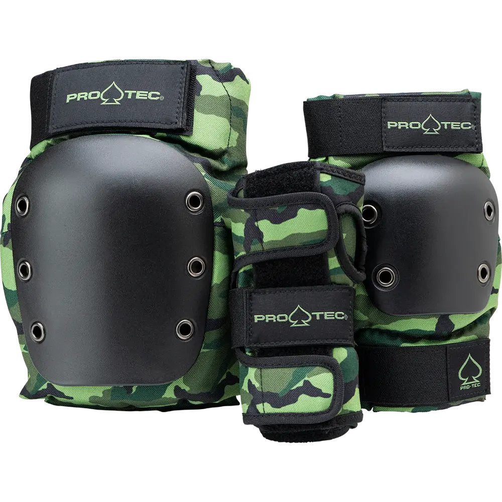 Pro-Tec Street Junior 3pk Pad Set - Camo PRO-TEC