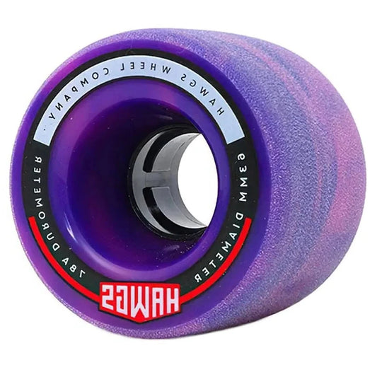 Hawgs Fatty 63mm 78a Wheels - Pink/Purple Swirl HAWGS