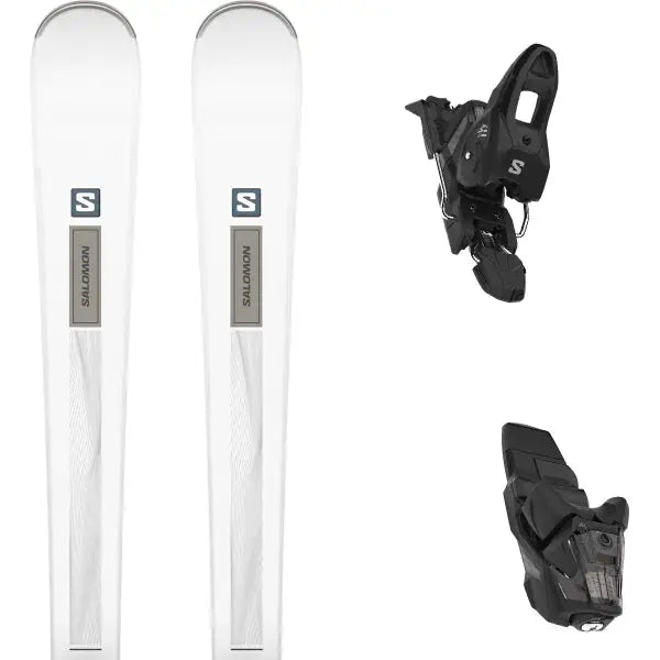 Salomon Ski Set E S/Max N6 + M10 GW L80 - White SALOMON