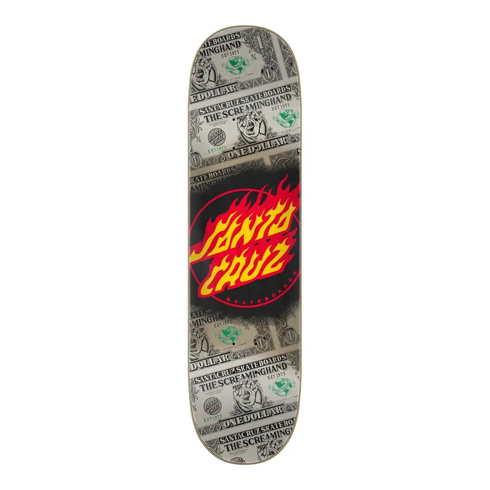 Santa Cruz Dollar Flame Dot 8.0 Deck SANTA CRUZ