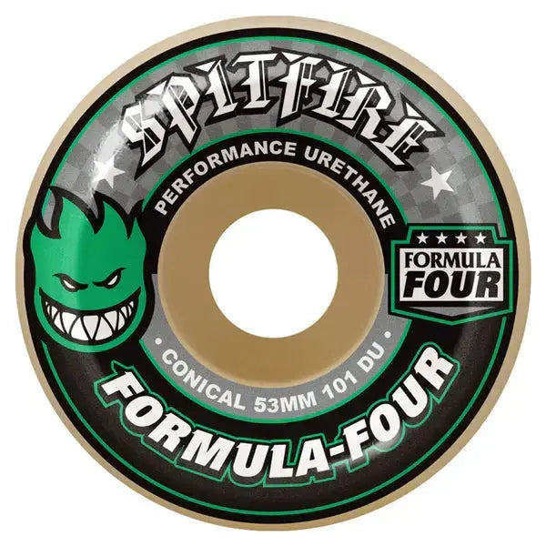Spitfire F4 101D Conical 53mm Wheels - Green SPITFIRE