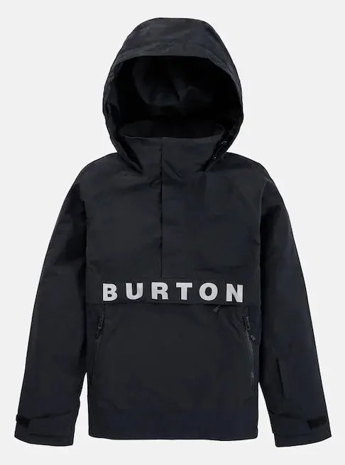 Burton Women's Frostner Anorak Jacket - Black/Stout White BURTON