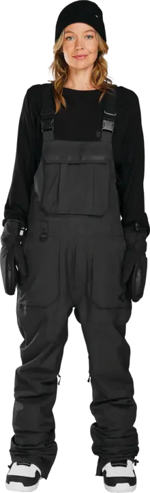 Thirtytwo Women's Basement Bib Snow Pants - Black THIRTY TWO