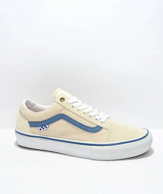VANS OLD SKOOL SKATE SHOES - OFF WHITE VANS