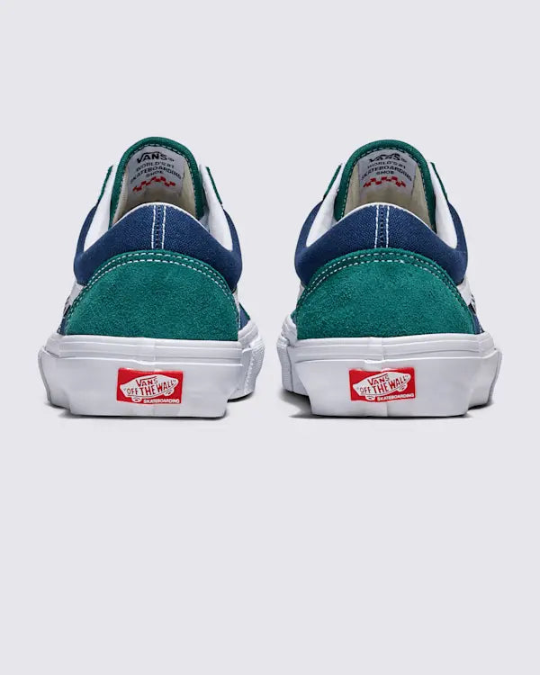 Vans Skate Old Skool Shoes - Tartan Green/Blue vans
