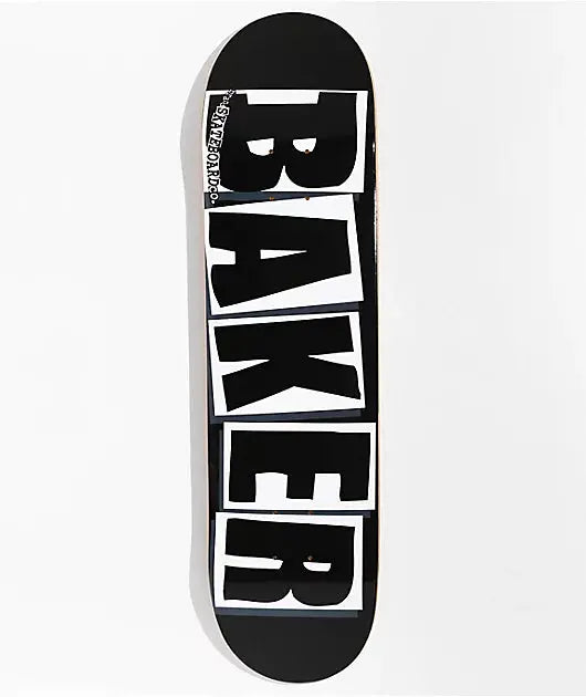 Baker Logo Black/White 8.25 Deck BAKER