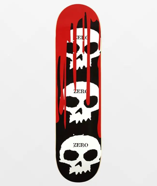 Zero 3 Skull Blood 8.25 Deck ZERO