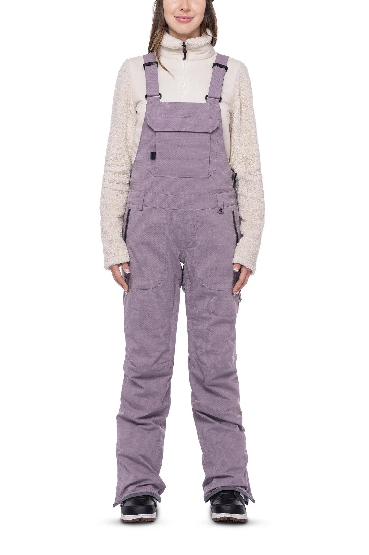 686 Wms Black Magic Bib Snow Pants - Orchid 686