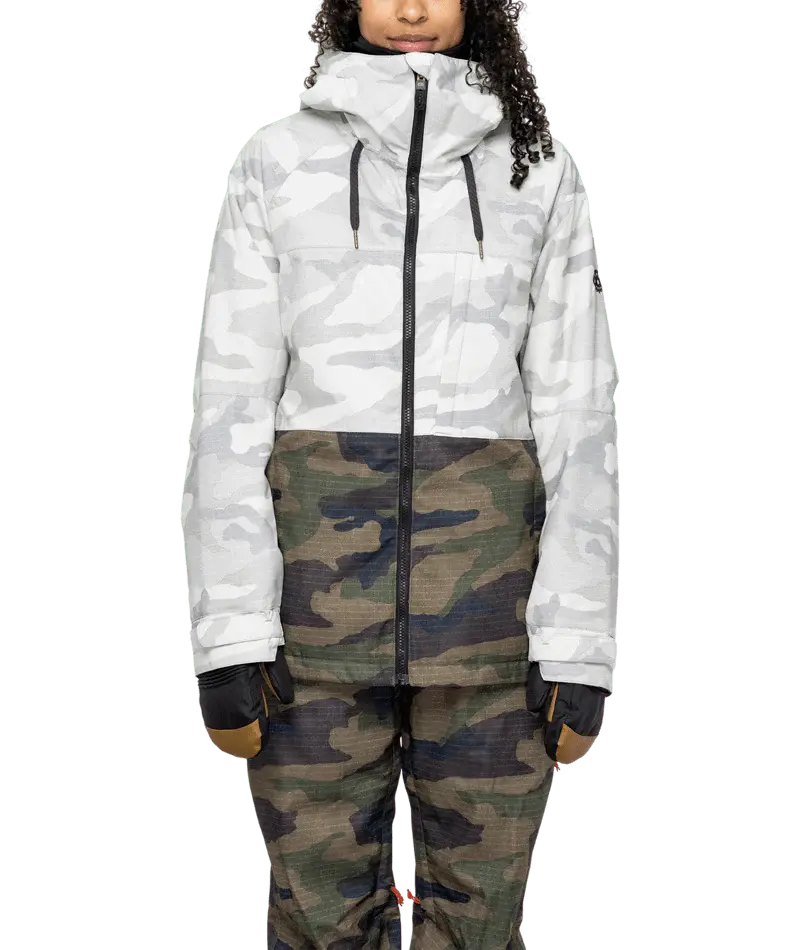 686 Women's Athena Insulated Jacket - White Camo 686