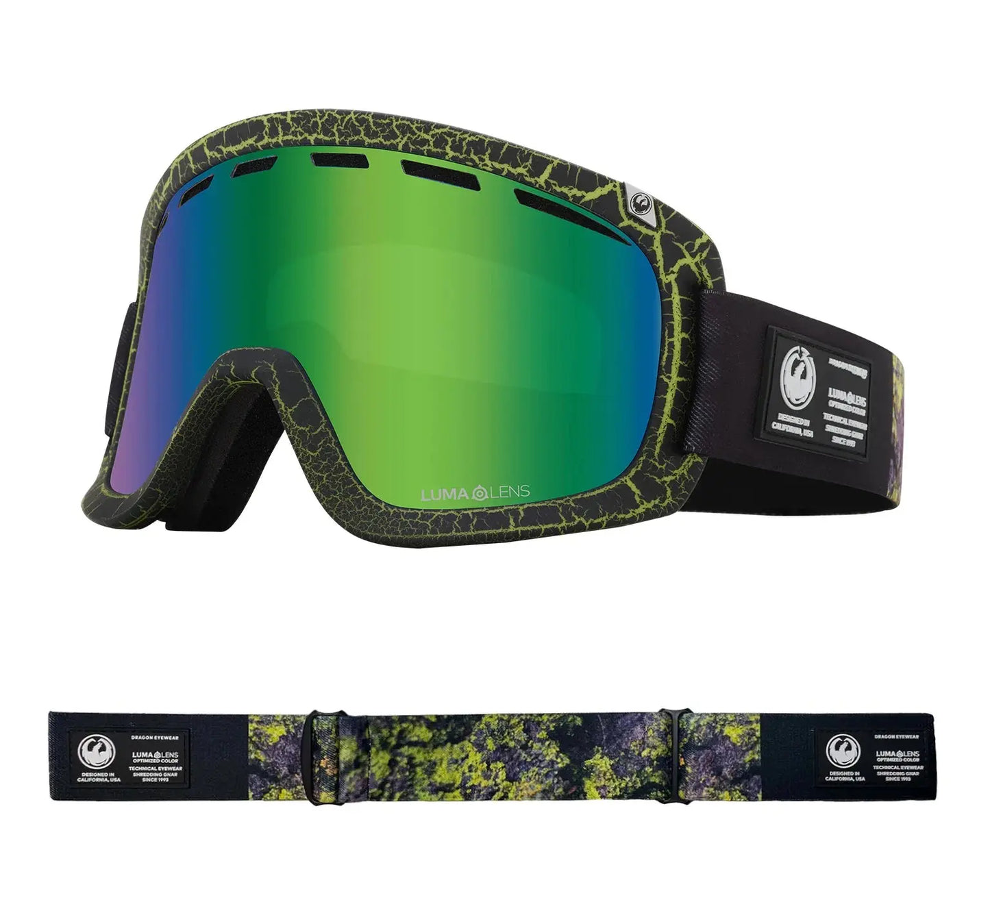 Dragon D1 OTG Goggles - Lichen/LlGrnion+Llamber DRAGON